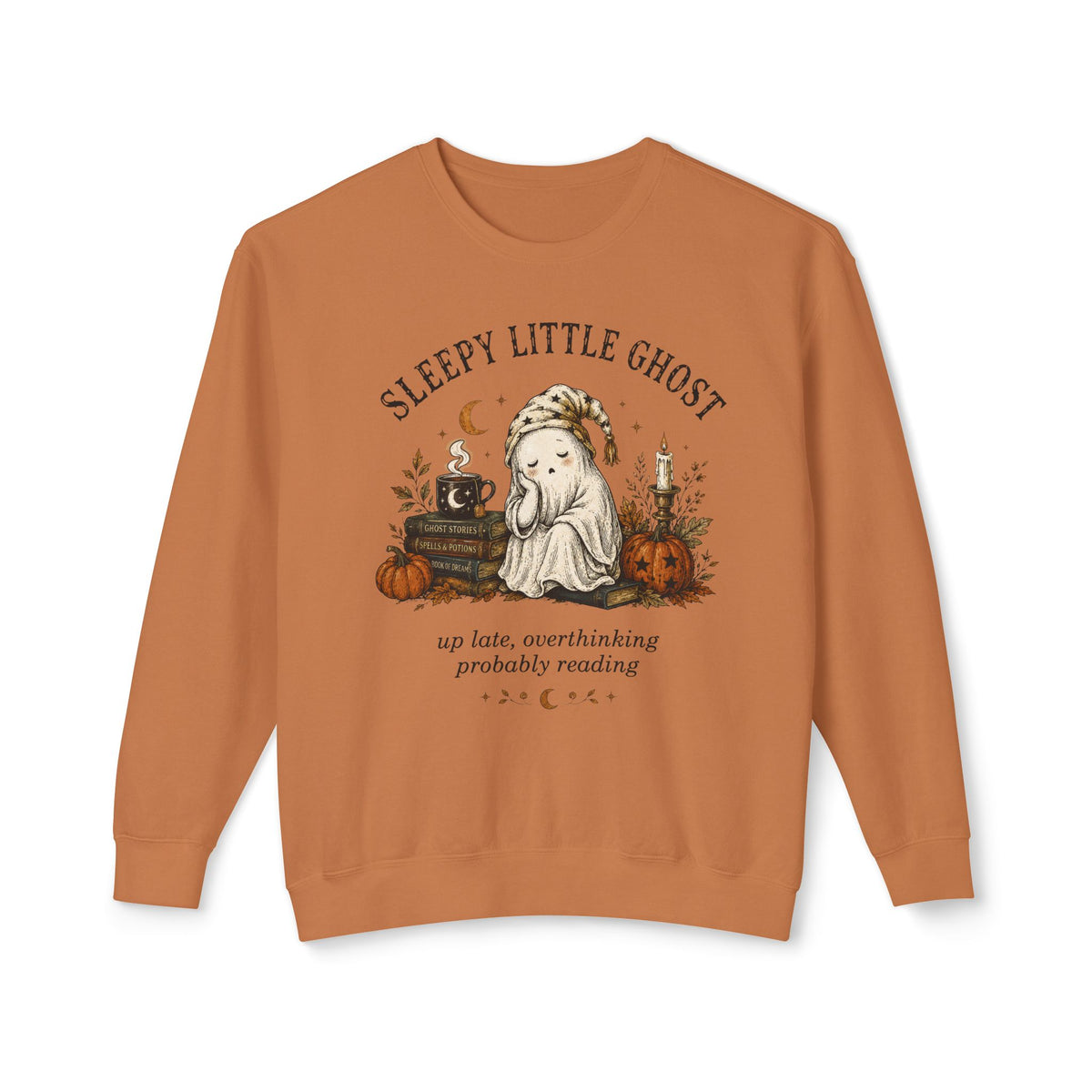 "Sleepy Little Ghost" Comfort Colors Crewneck Sweatshirt