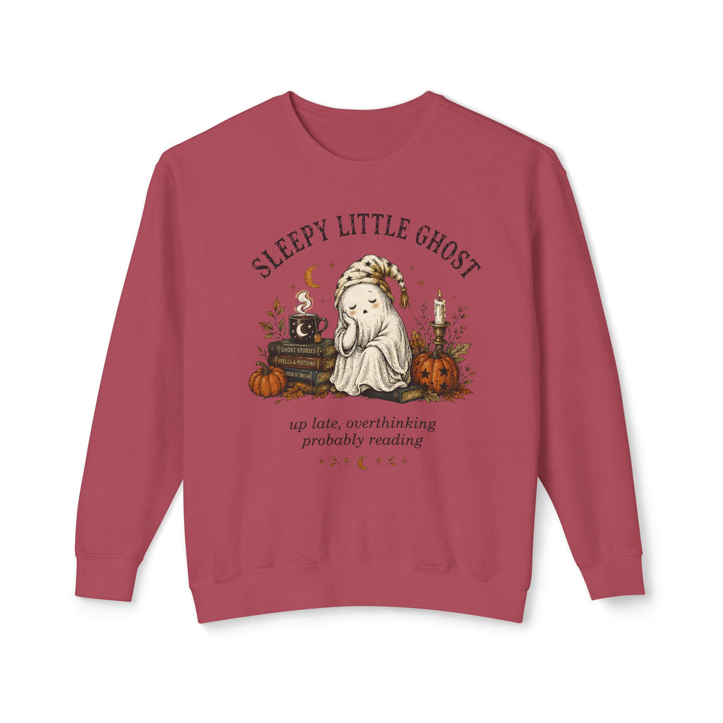"Sleepy Little Ghost" Comfort Colors Crewneck Sweatshirt